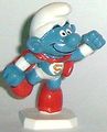 Schlümpfe Schleich 1980 - als Superman - zum Schließen ins Bild klicken